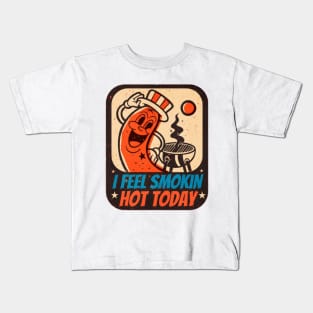 Vintage Sausage Grill Kids T-Shirt